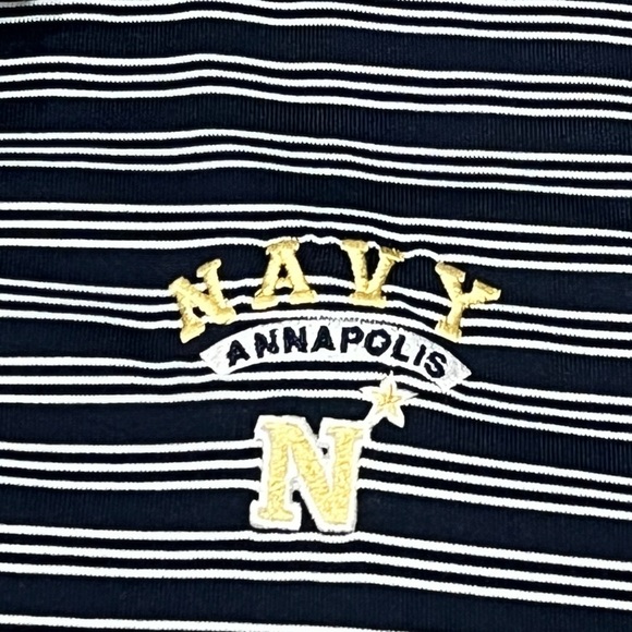 Navy Annapolis Golf Polo Under Armour Military NCAA Collegiate Mens Shirt - Picture 4 of 5